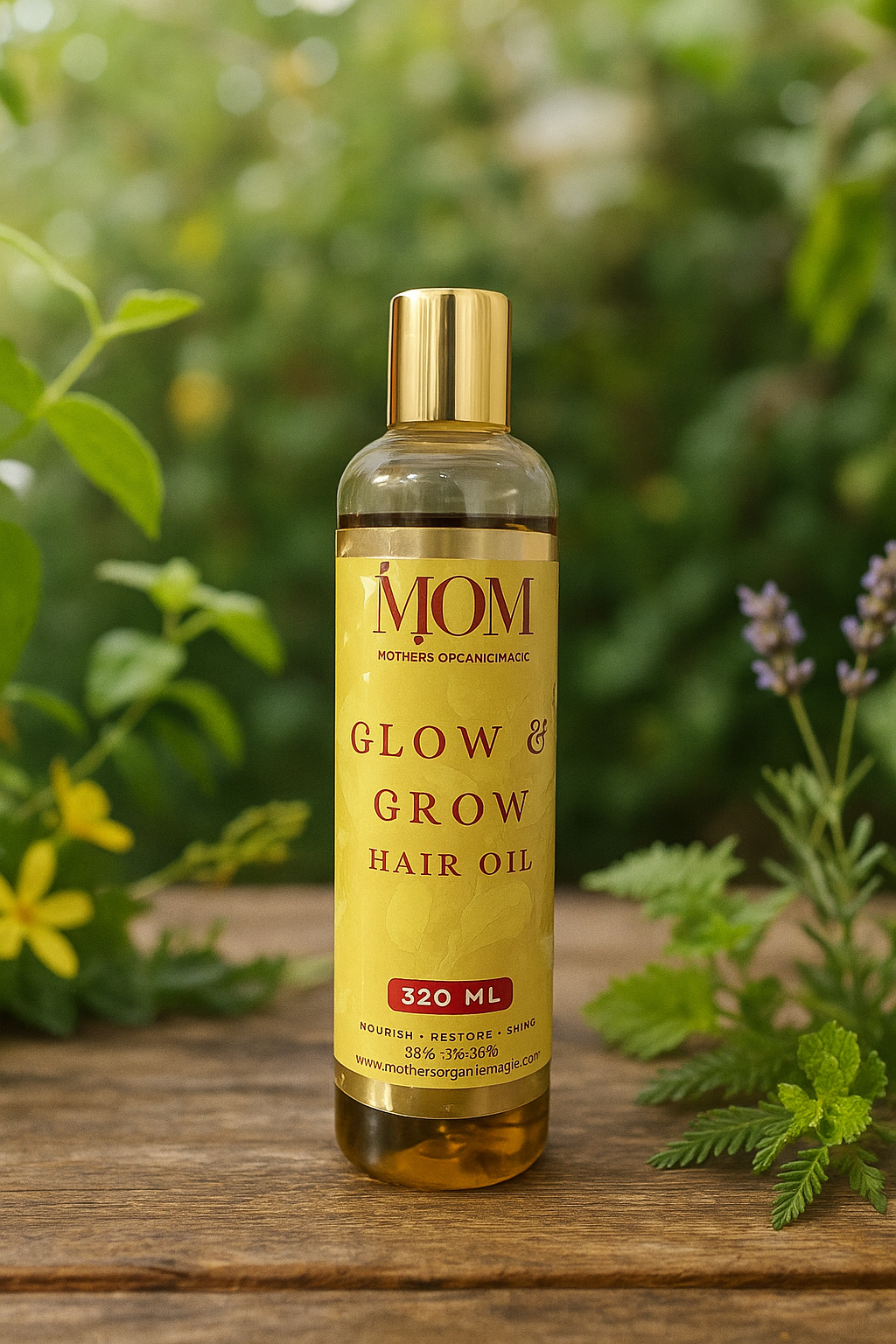 Glow and Grow hair Oil by Mother's Organic Magic